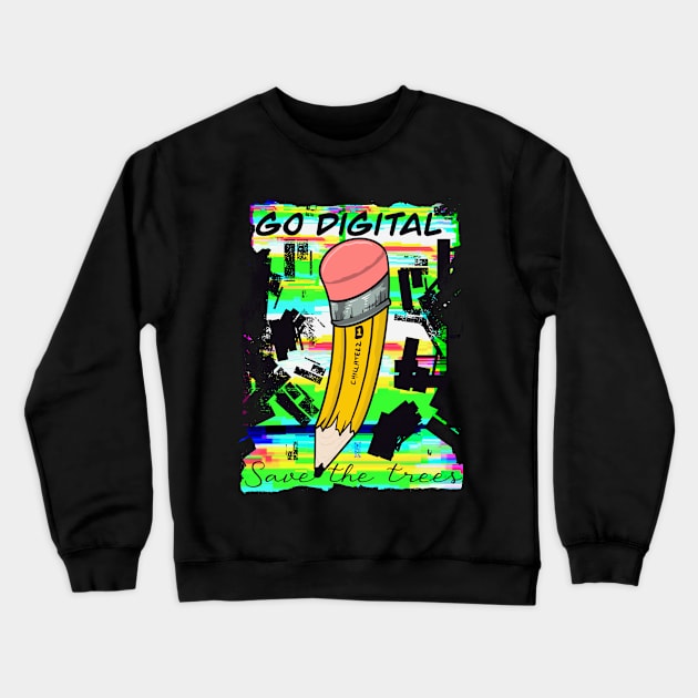 Digital art Crewneck Sweatshirt by Chillateez 